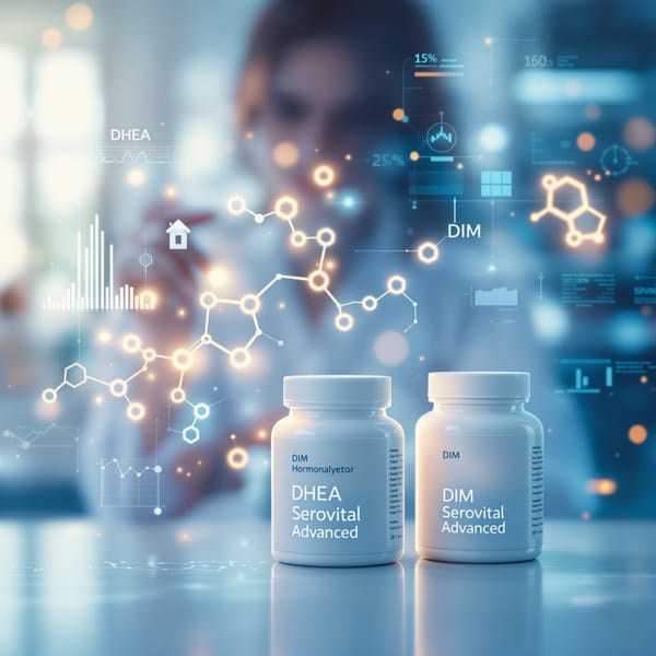 Specialized Supplements for Hormonal Health: DHEA, Serovital Advanced, and DIM